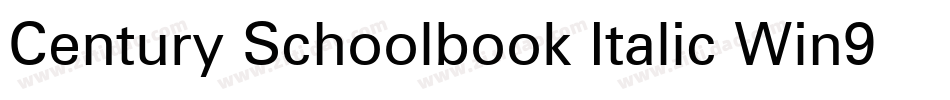 Century Schoolbook Italic Win95BT(1)字体转换